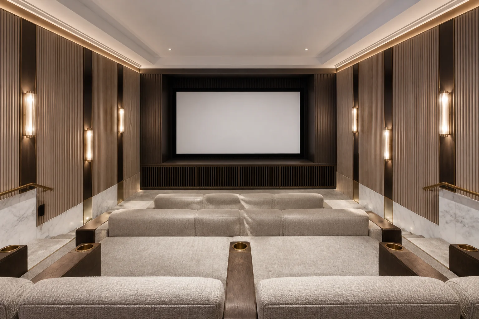 A Art Deco media room remodel
