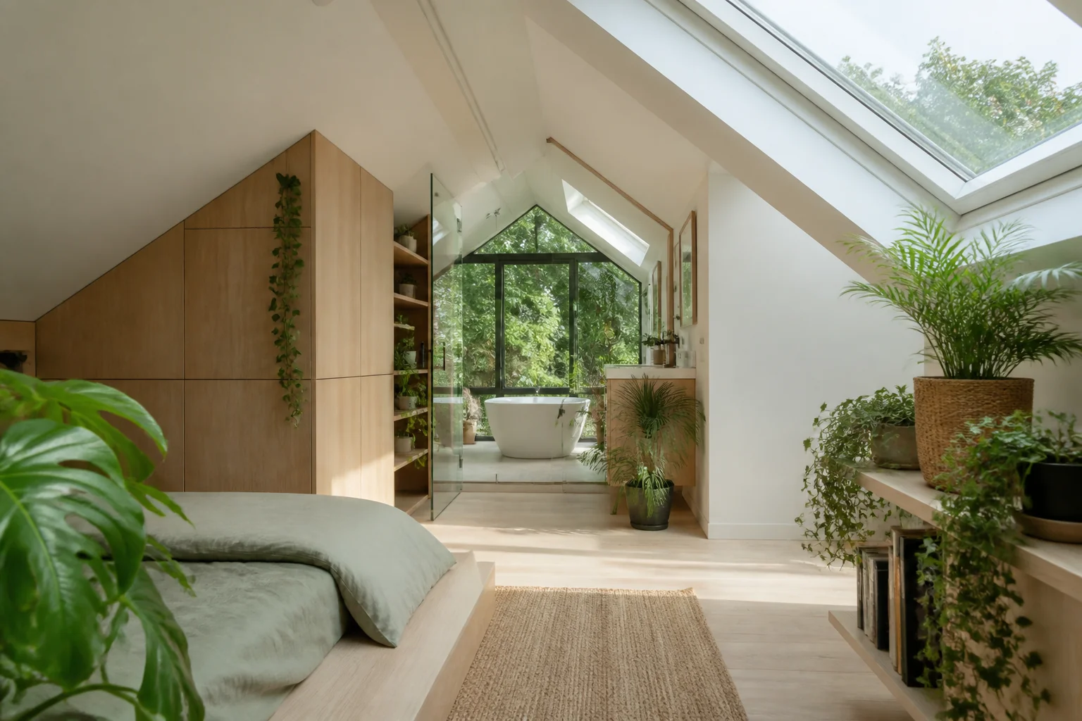 A Biophilic attic remodel