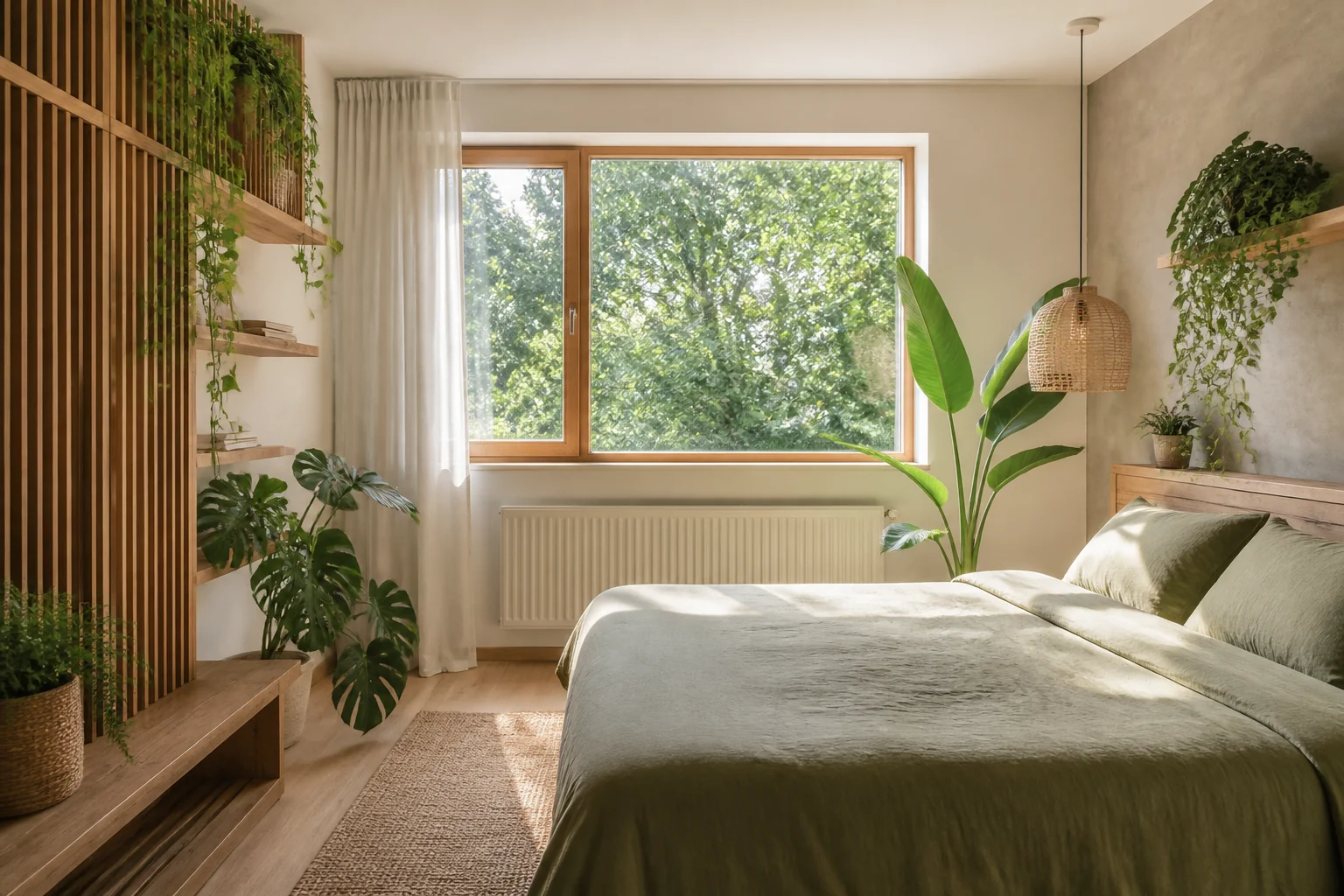 A Biophilic bedroom remodel