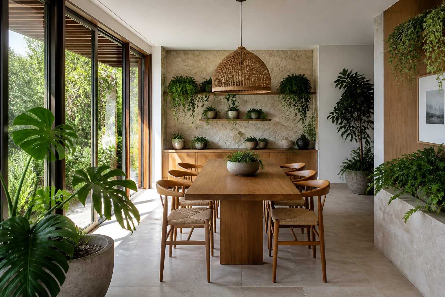 A Biophilic dining room remodel