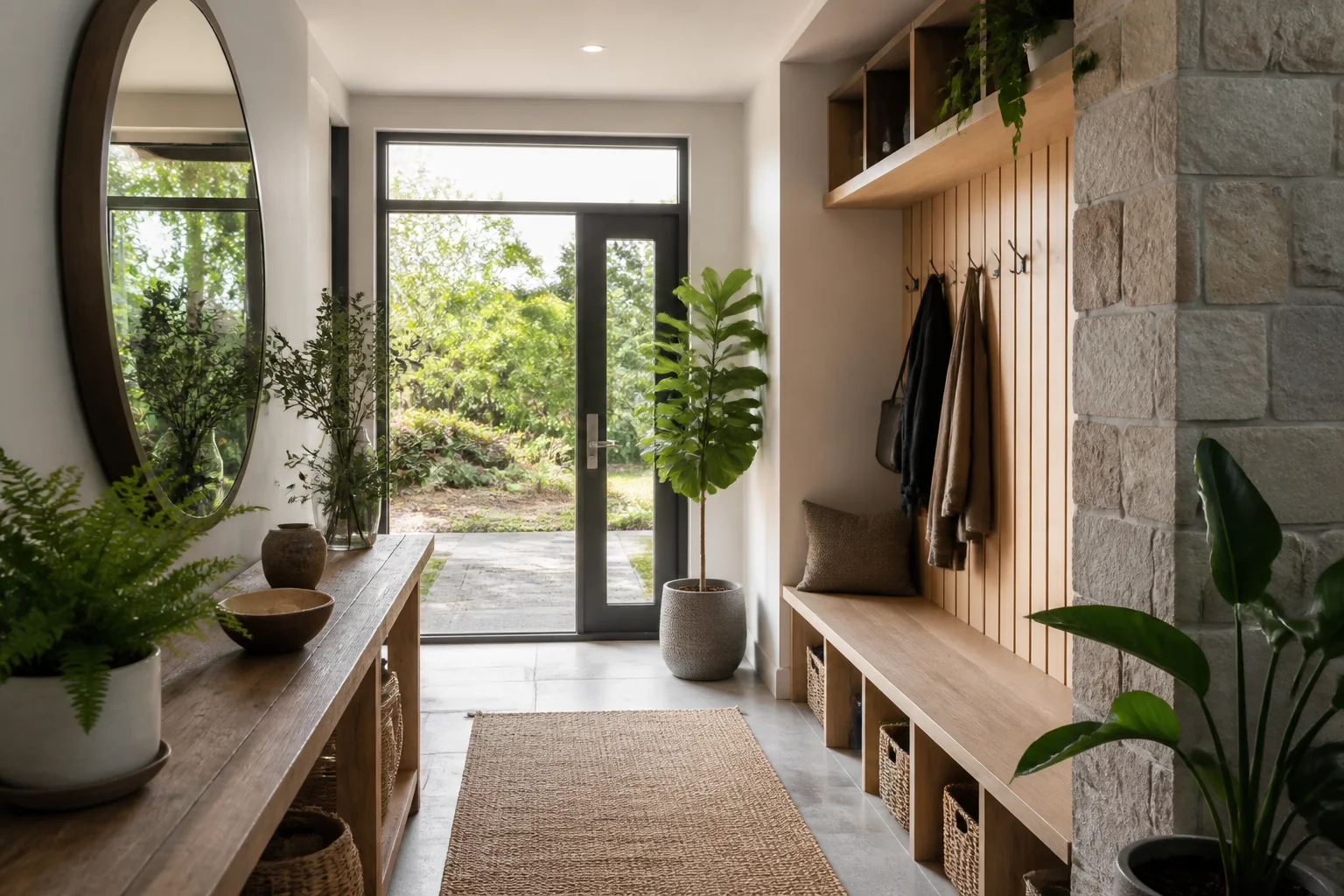 A Biophilic entryway remodel