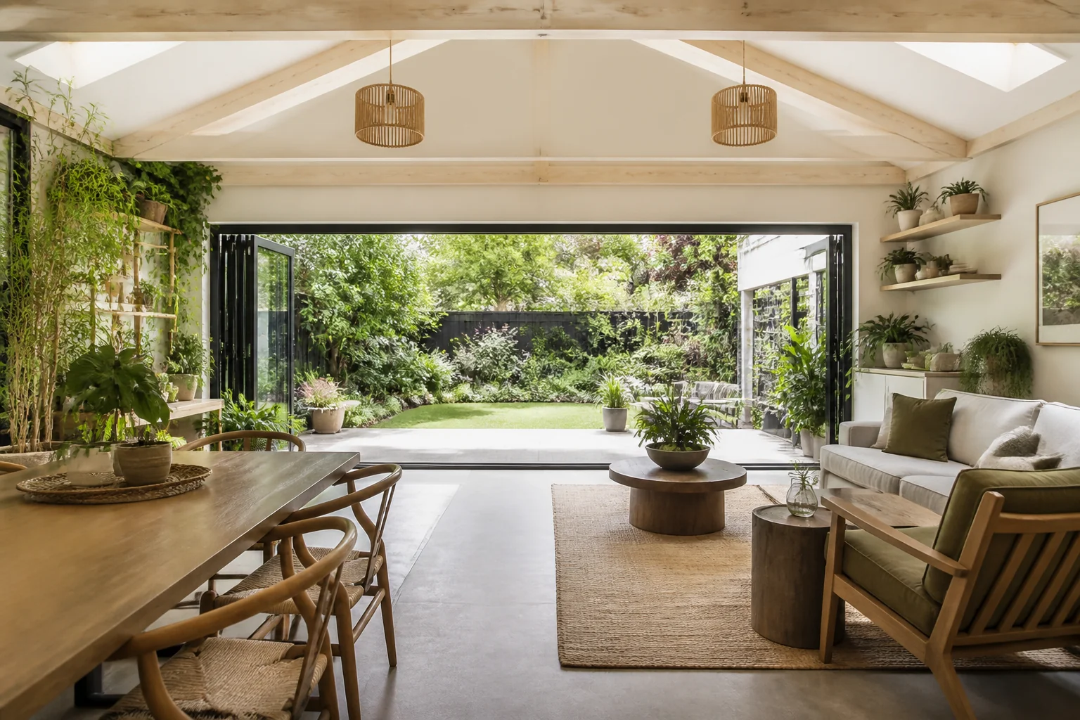 A Biophilic garage conversion