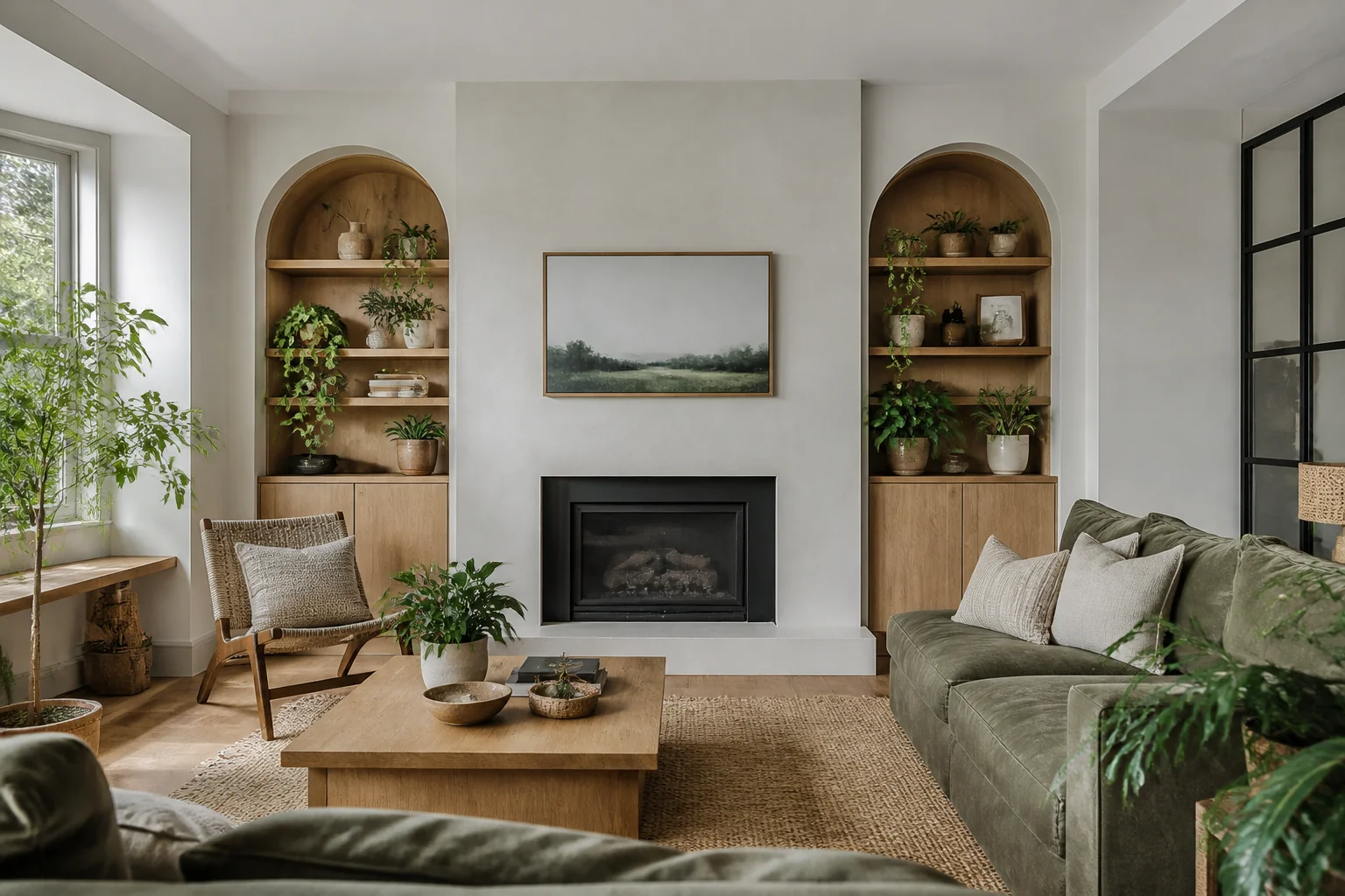 A Biophilic living room remodel