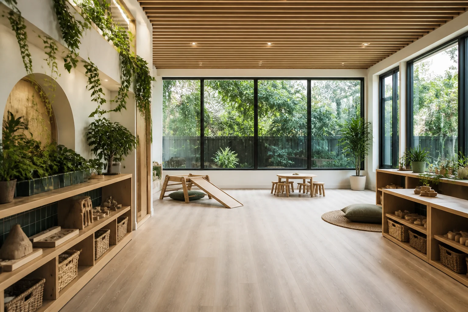 A Biophilic playroom remodel