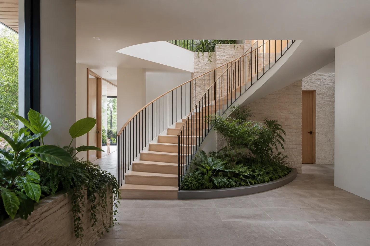 A Biophilic staircase remodel