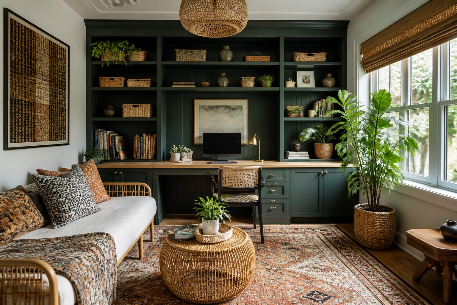 A Bohemian home office remodel