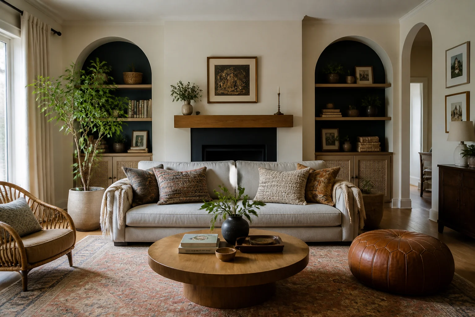 A Bohemian living room remodel