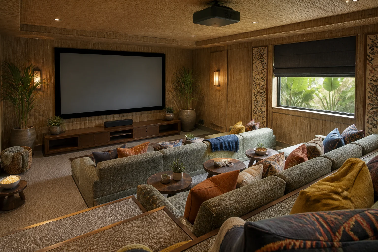 A Bohemian media room remodel