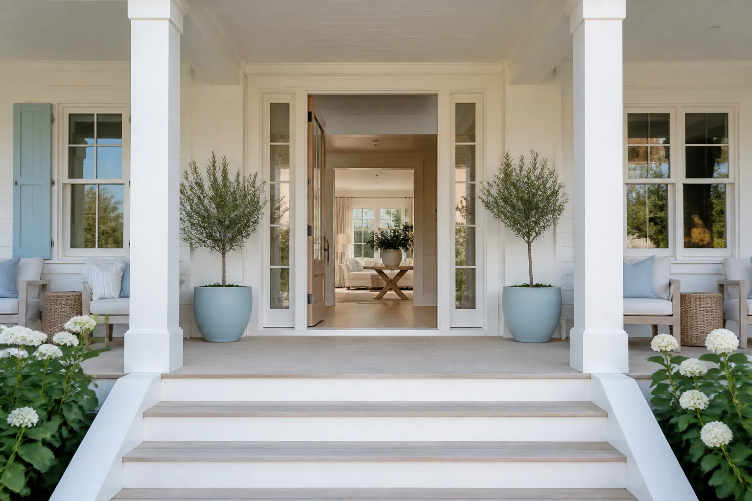 A Coastal front porch remodel