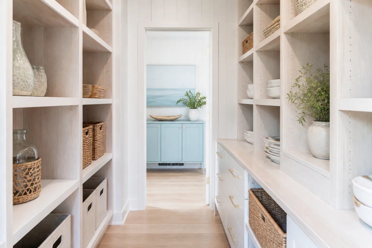 A Coastal pantry remodel