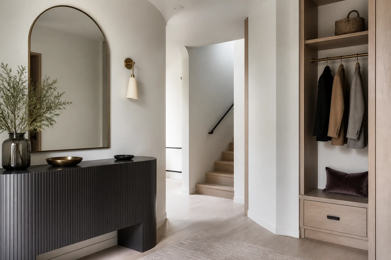 A Contemporary entryway remodel