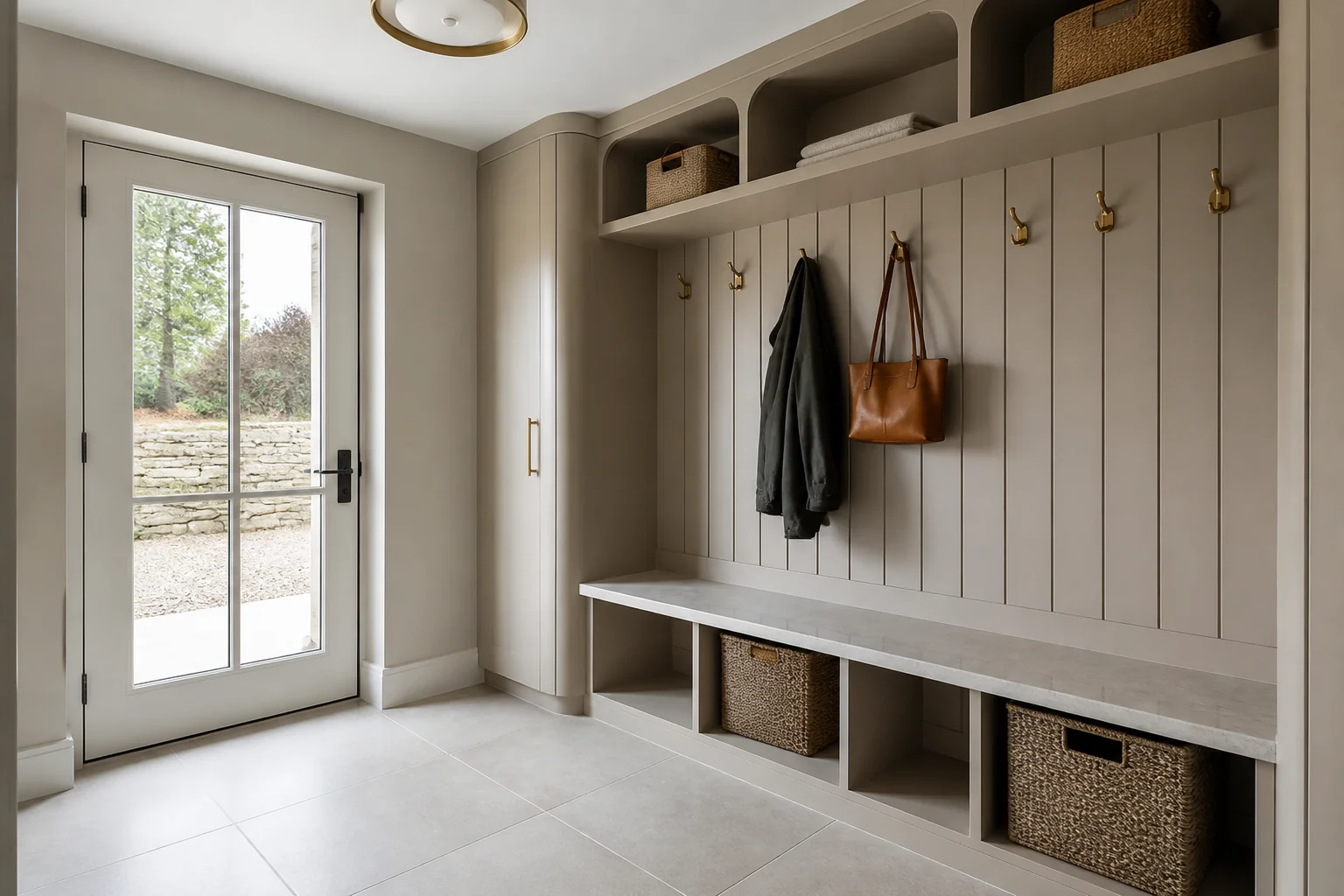 A Contemporary mudroom remodel