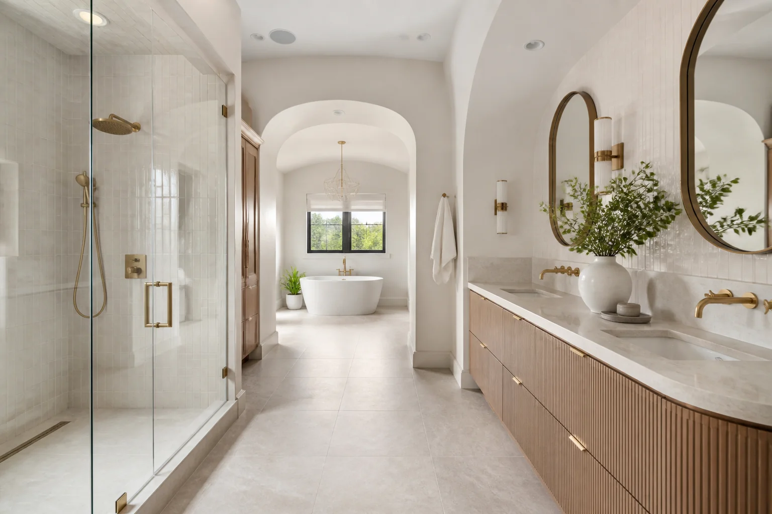 A Contemporary primary bathroom remodel