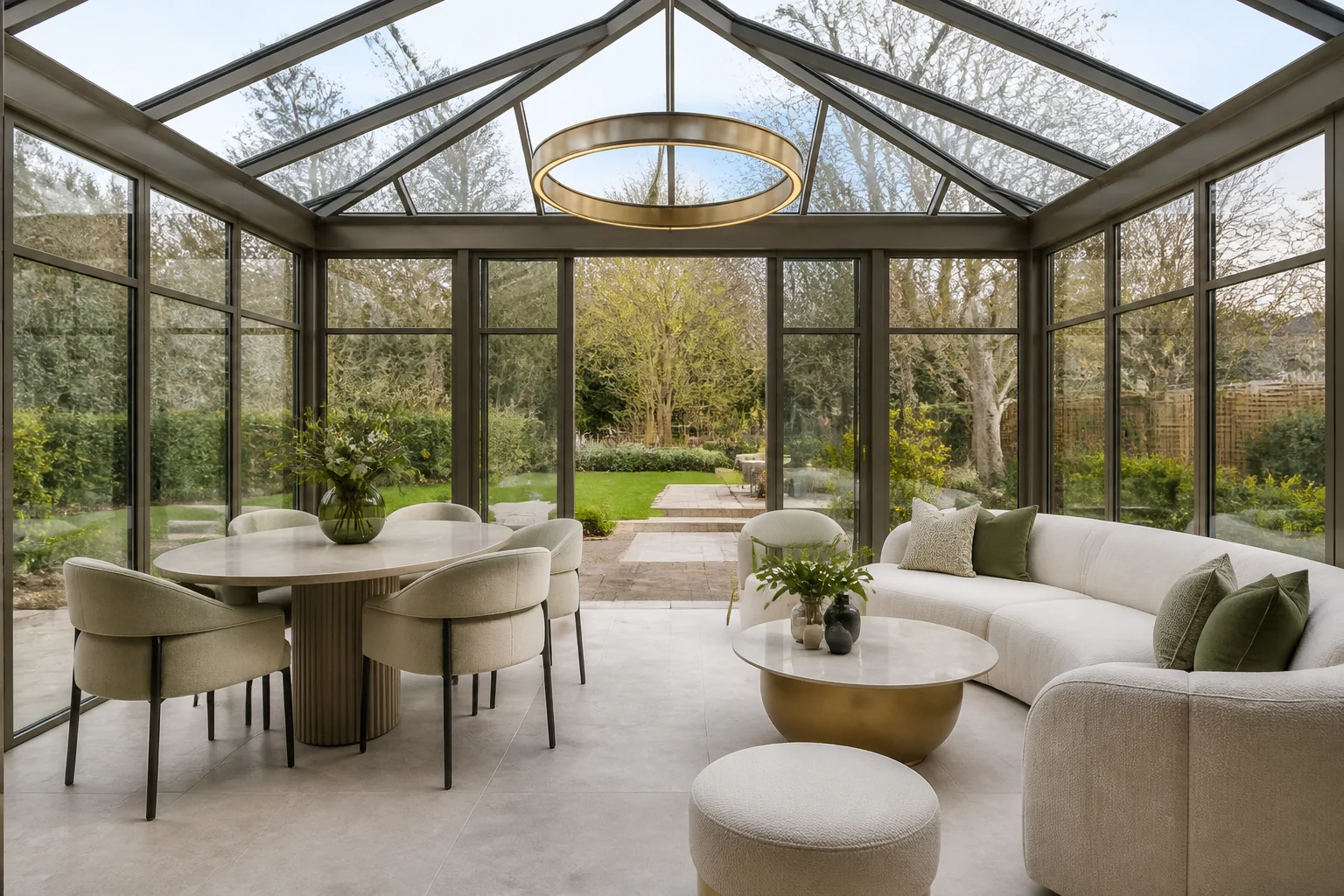 A Contemporary sunroom remodel