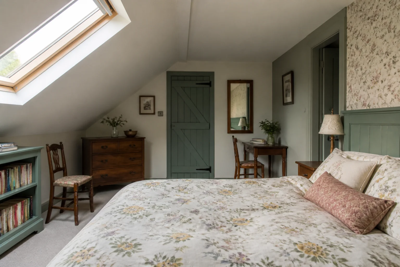 A Cottagecore attic remodel