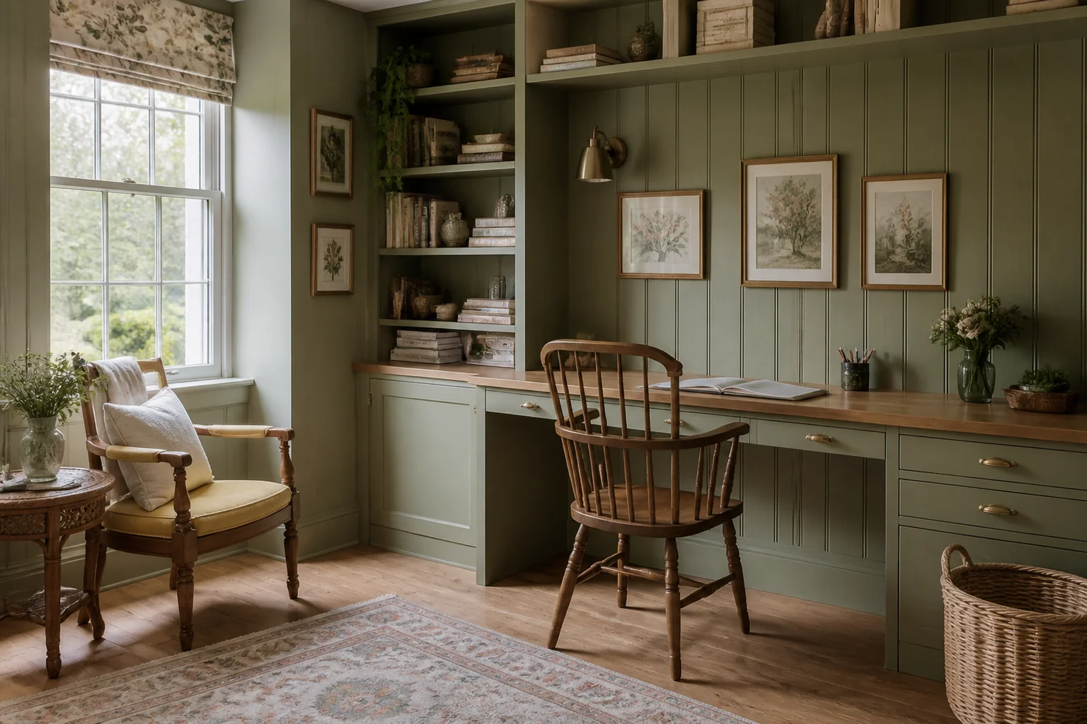 A Cottagecore home office remodel