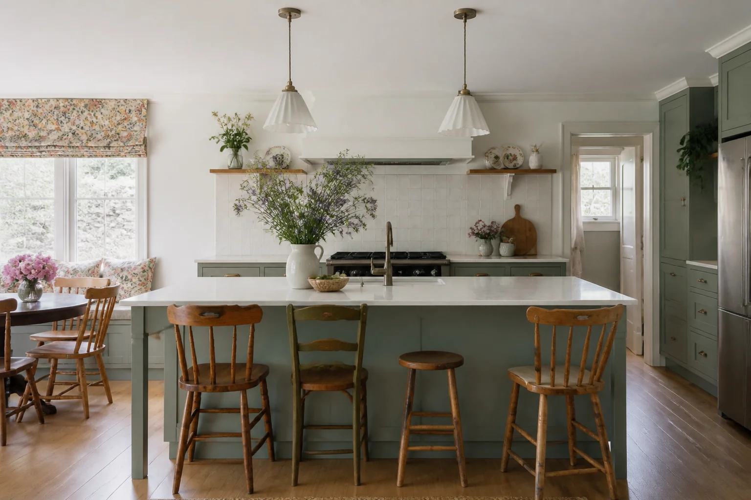 A Cottagecore kitchen island remodel
