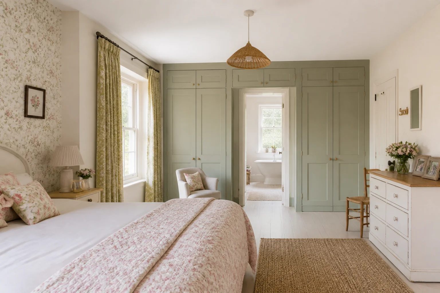 A Cottagecore primary bedroom remodel