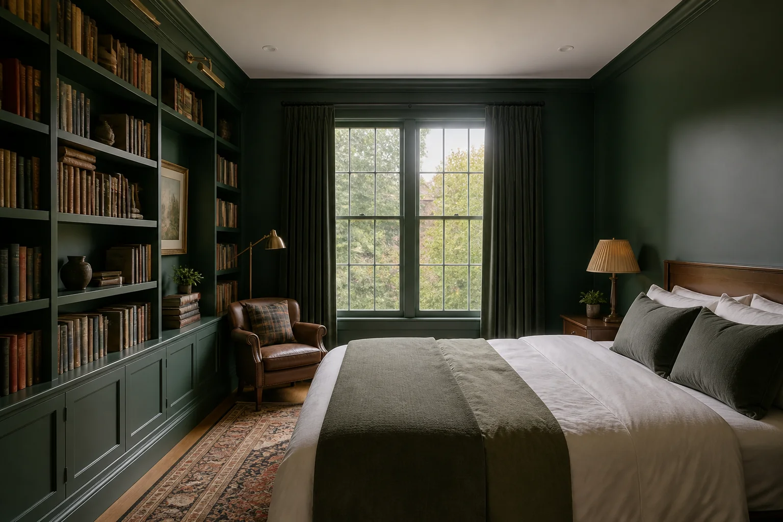 A Dark Academia bedroom remodel