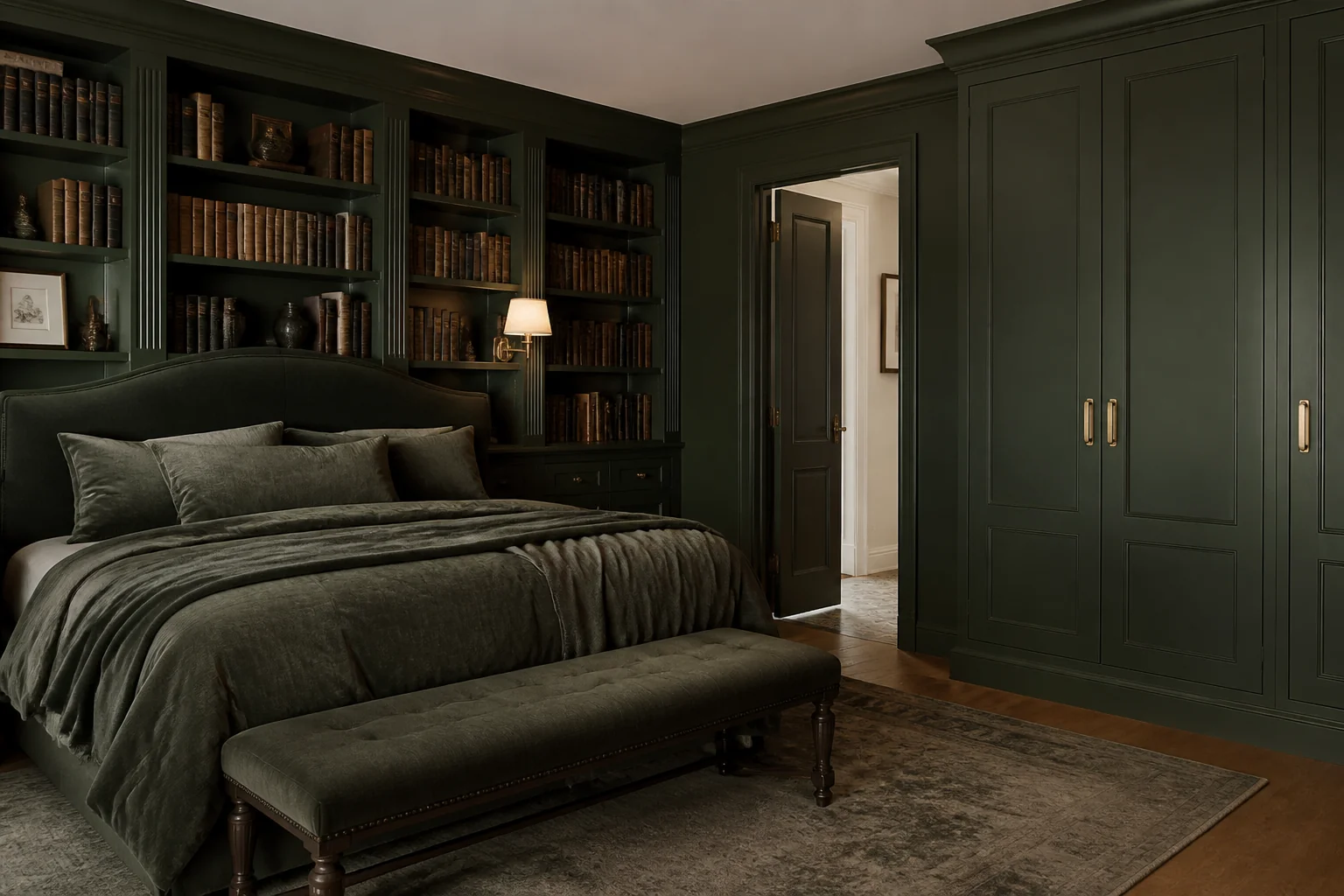 A Dark Academia guest suite remodel