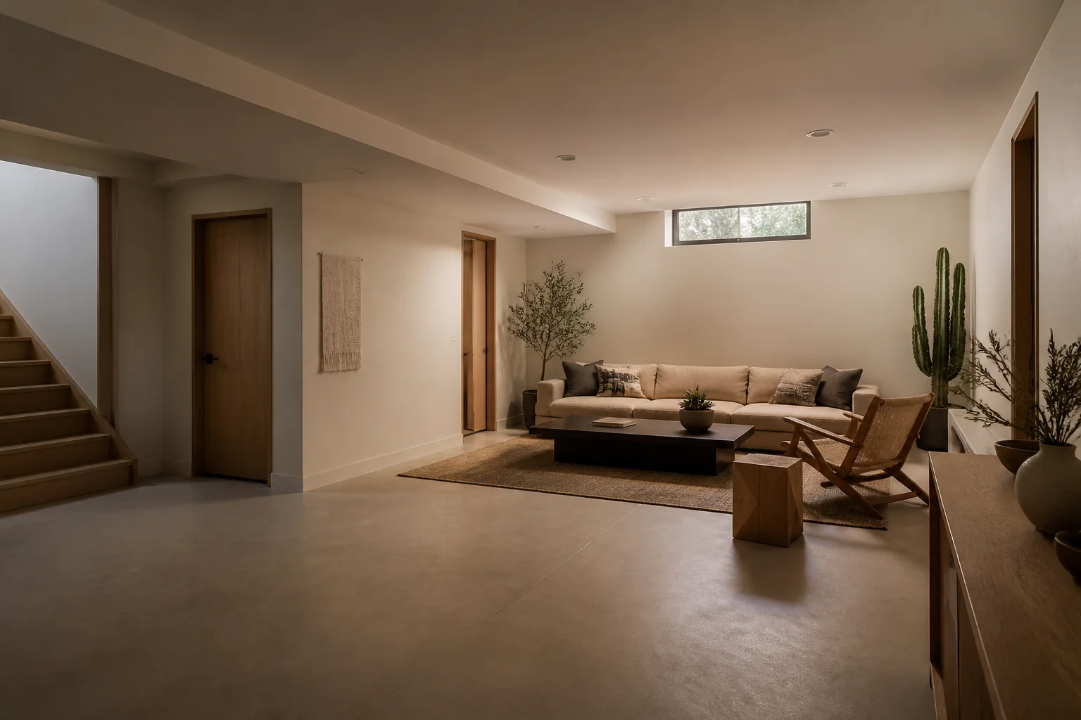 A Desert Modern basement remodel