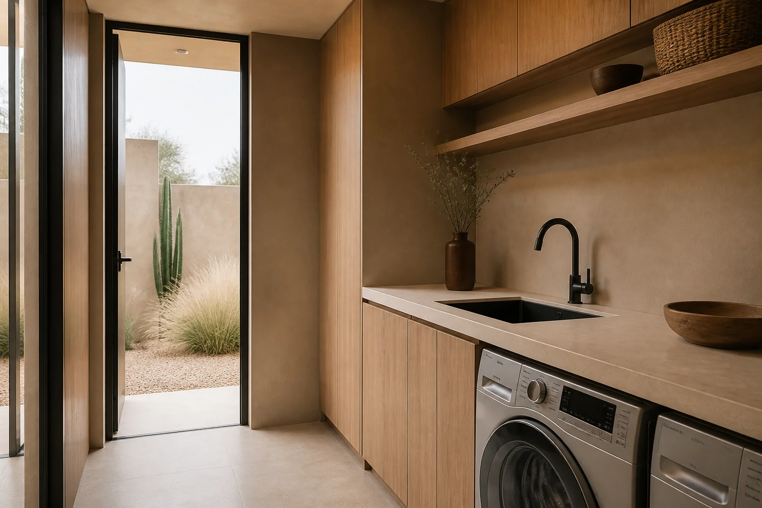 A Desert Modern laundry room remodel