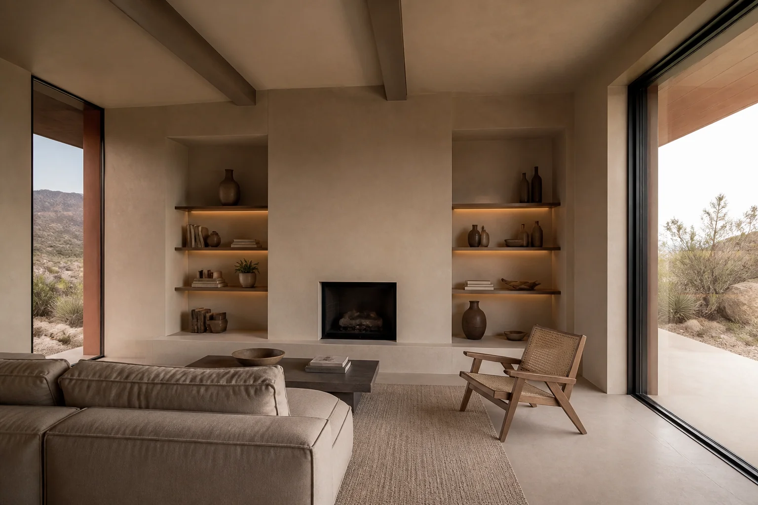 A Desert Modern living room remodel