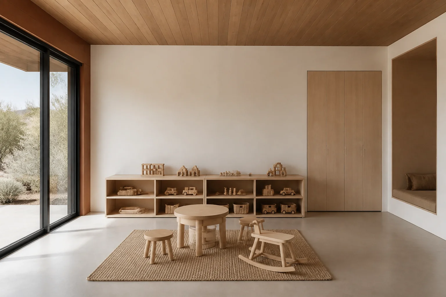 A Desert Modern playroom remodel
