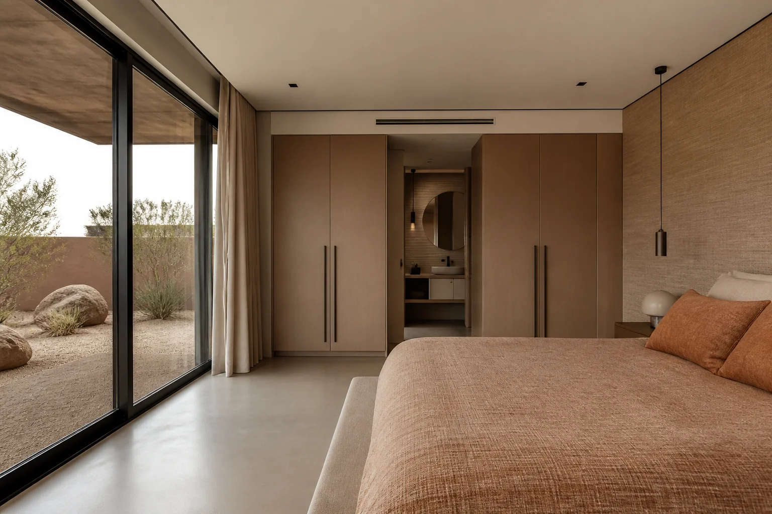 A Desert Modern primary bedroom remodel