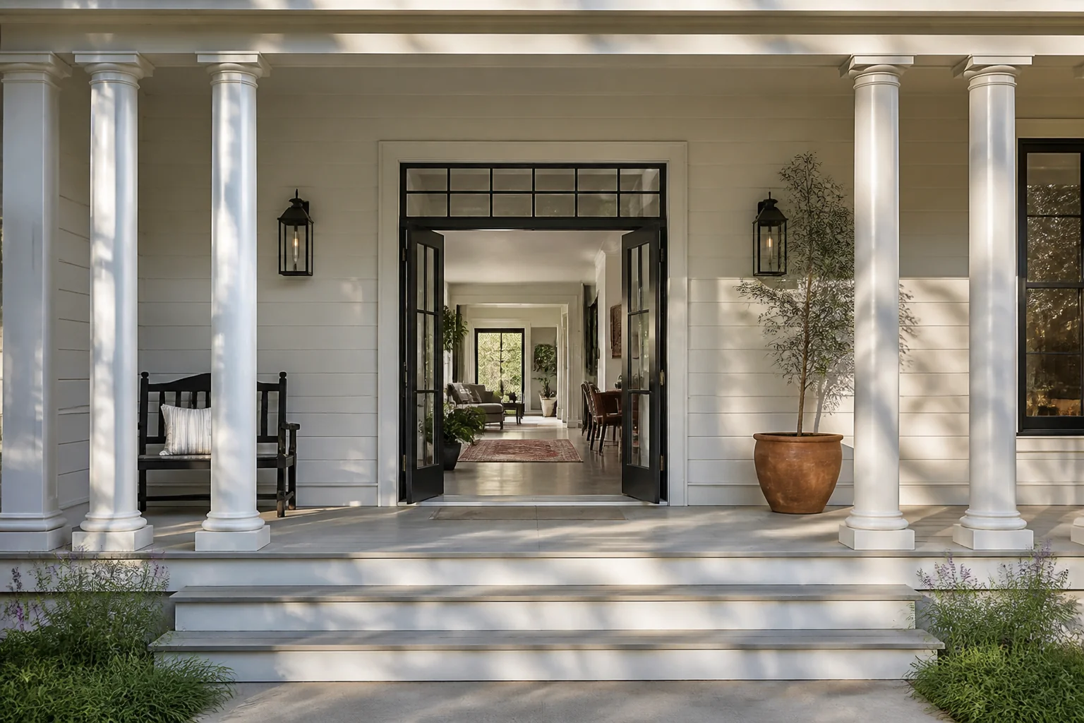 A Eclectic front porch remodel