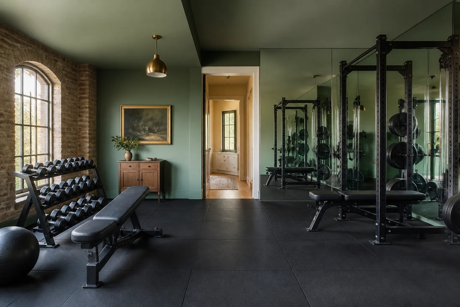 A Eclectic home gym remodel