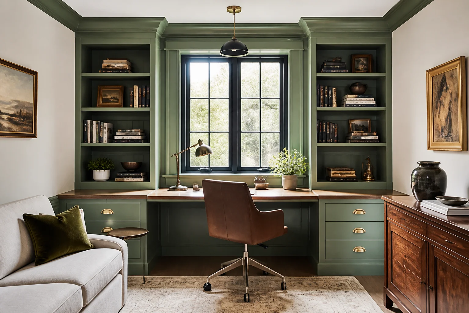 A Eclectic home office remodel