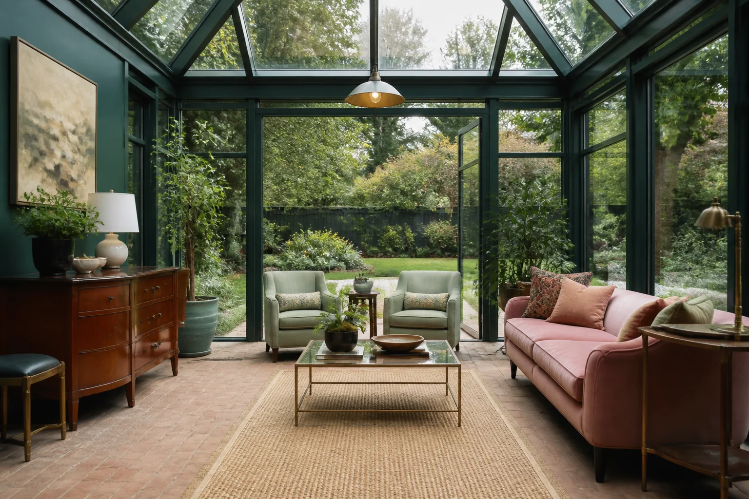 A Eclectic sunroom remodel