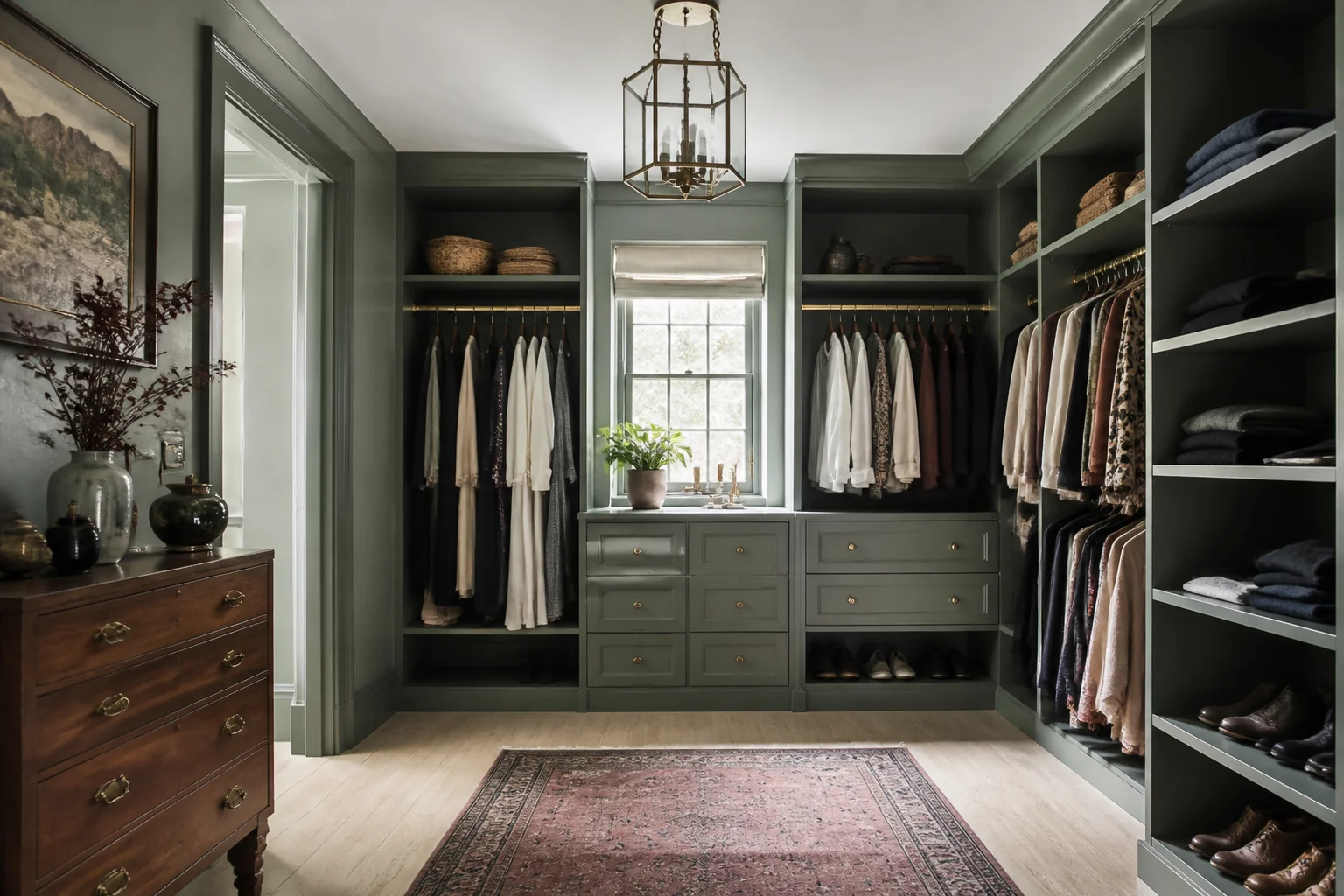 A Eclectic walk-in closet remodel