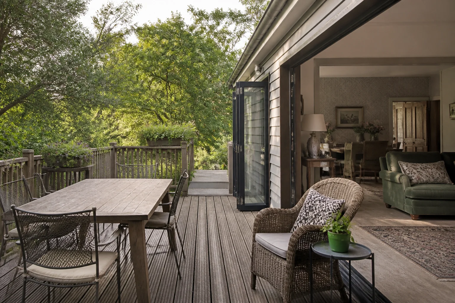 A English Country deck remodel