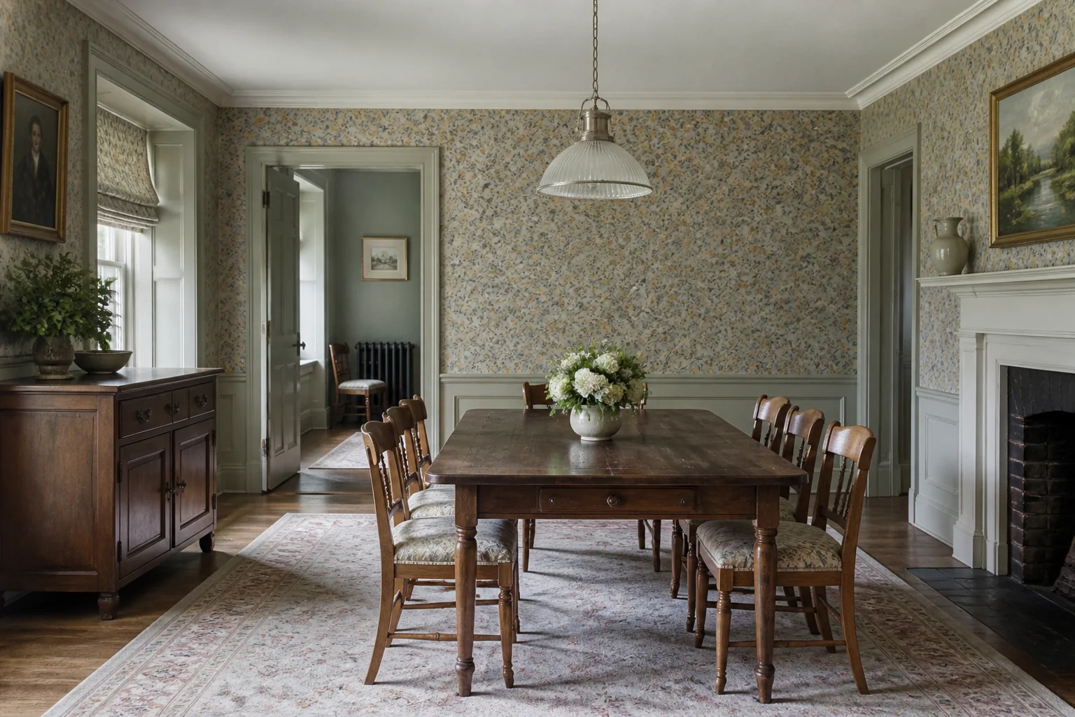 A English Country dining room remodel