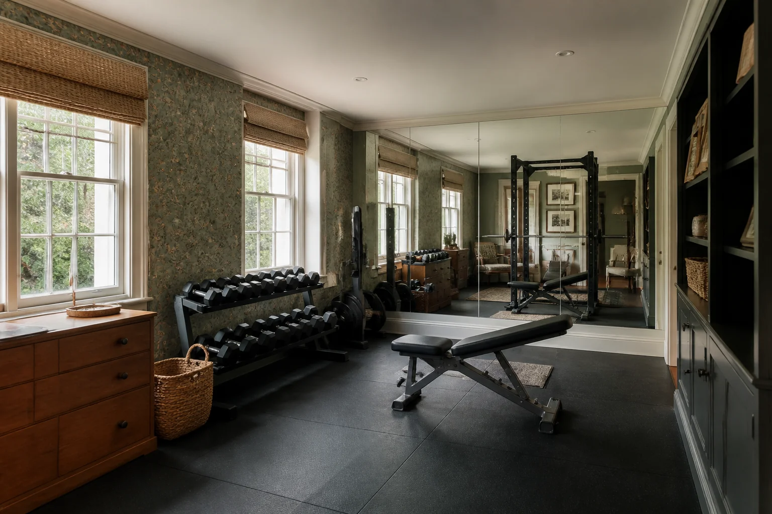 A English Country home gym remodel