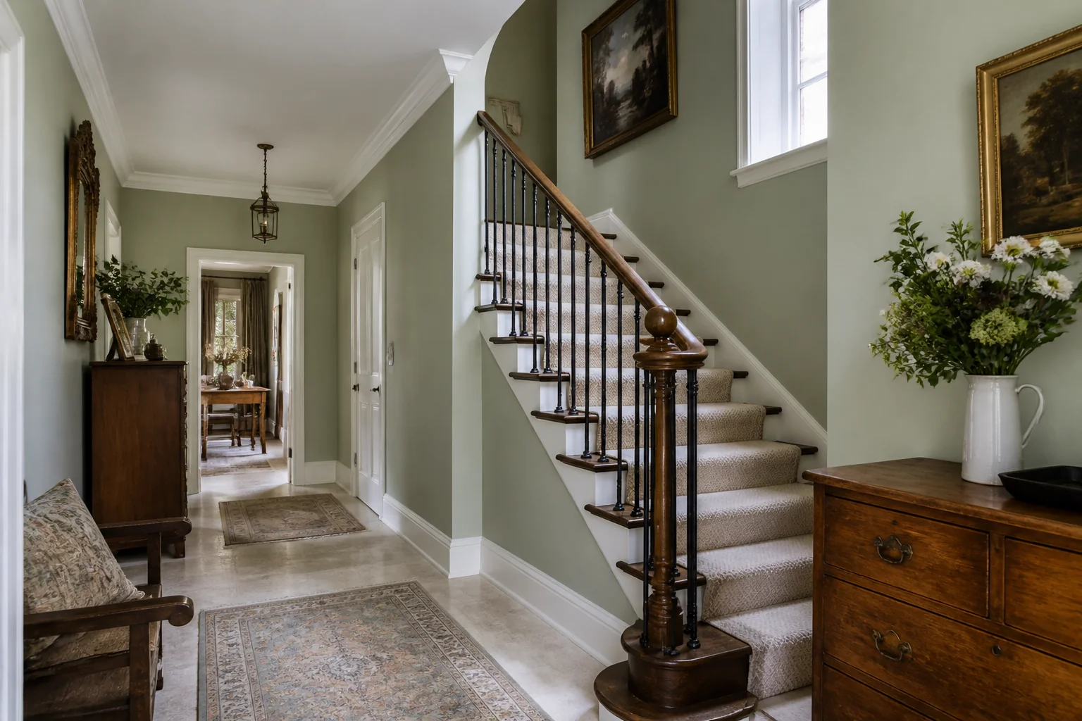 A English Country staircase remodel