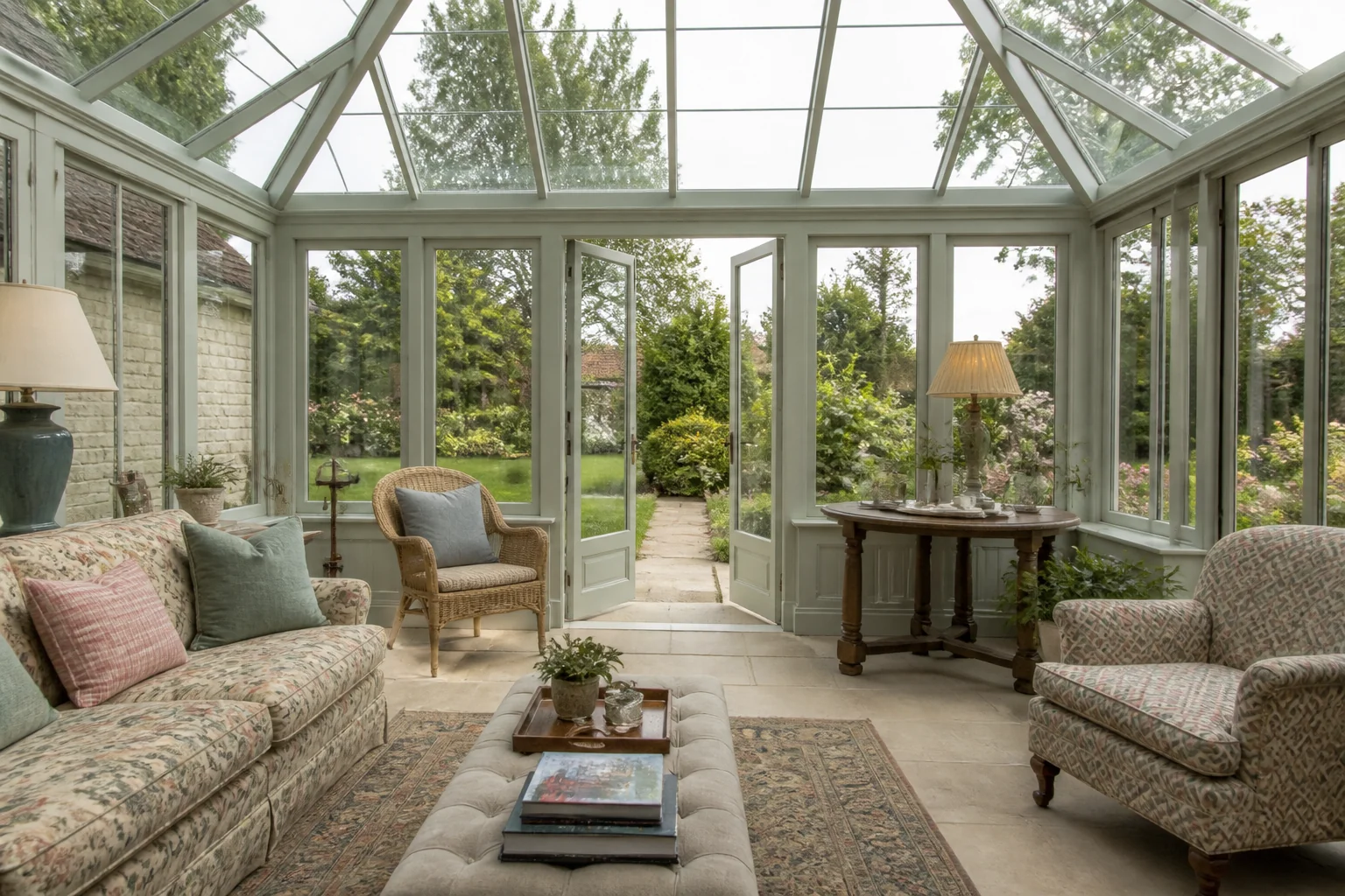 A English Country sunroom remodel