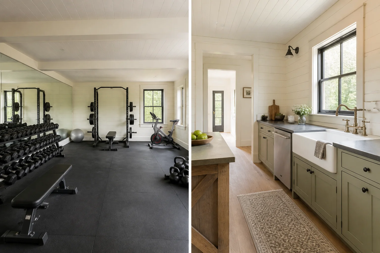 A Farmhouse home gym remodel