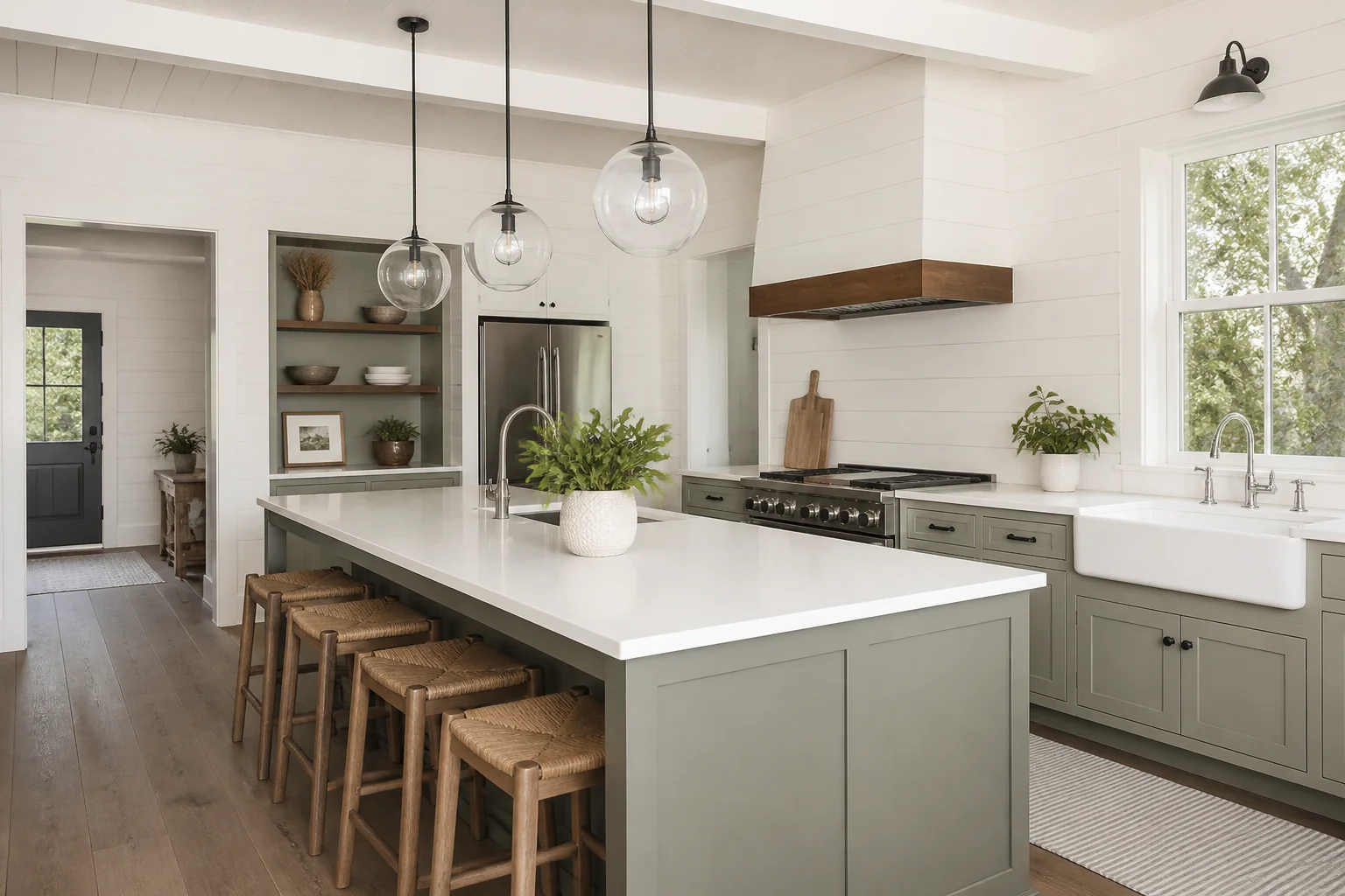 A Farmhouse kitchen island remodel