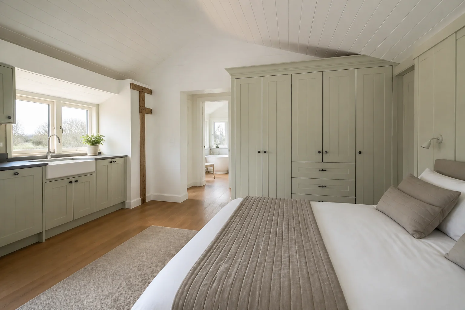 A Farmhouse primary bedroom remodel