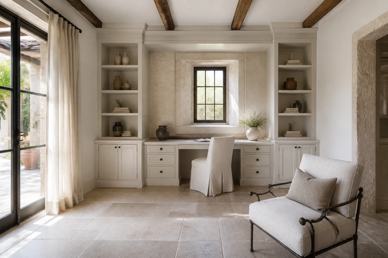 A French Country home office remodel