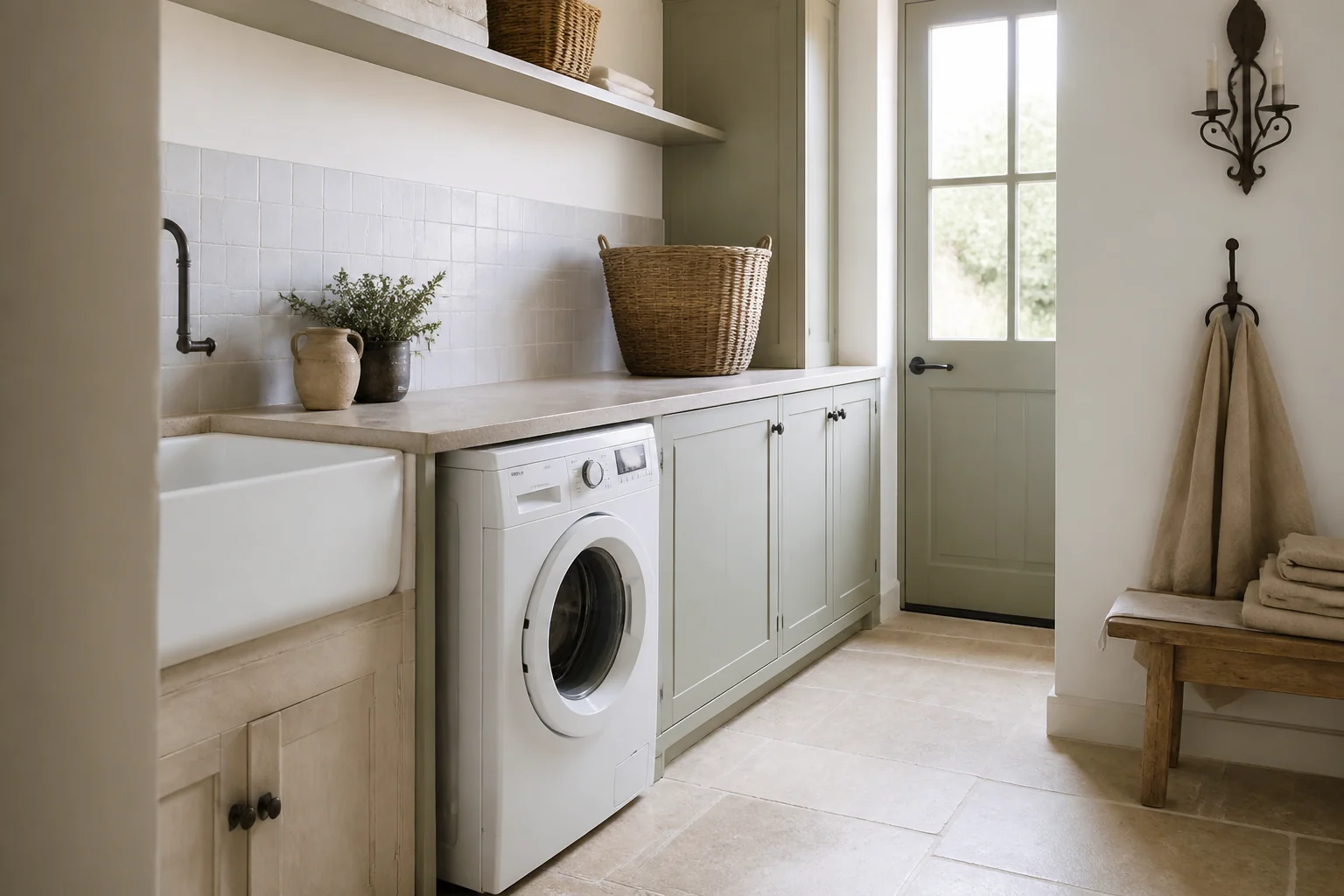 A French Country laundry room remodel
