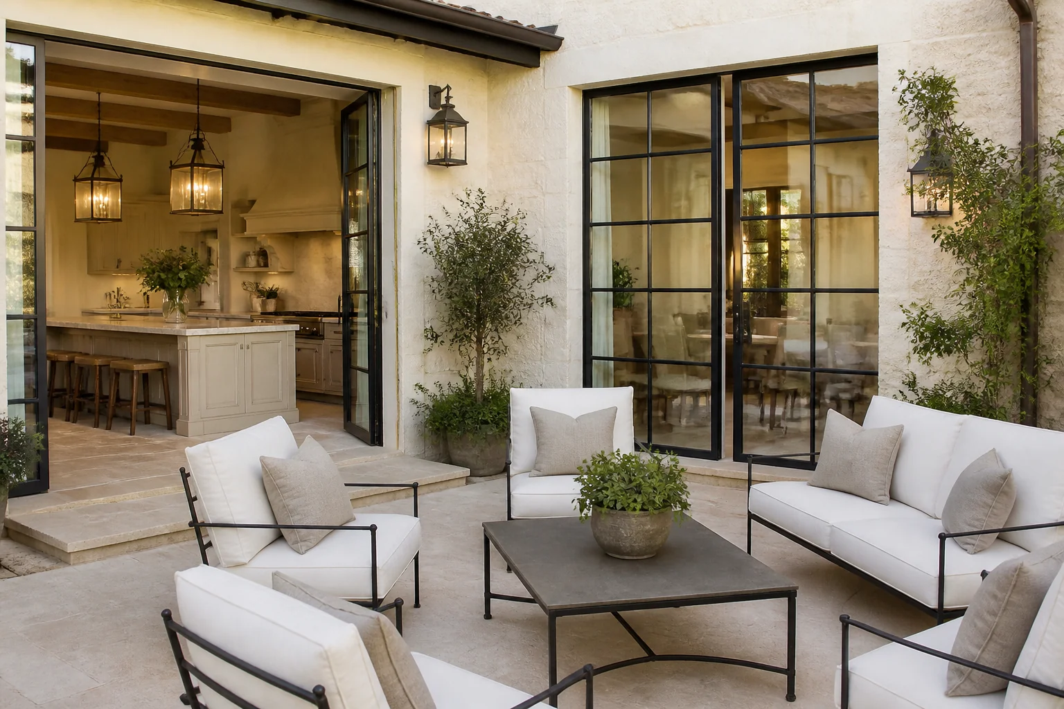 A French Country patio remodel