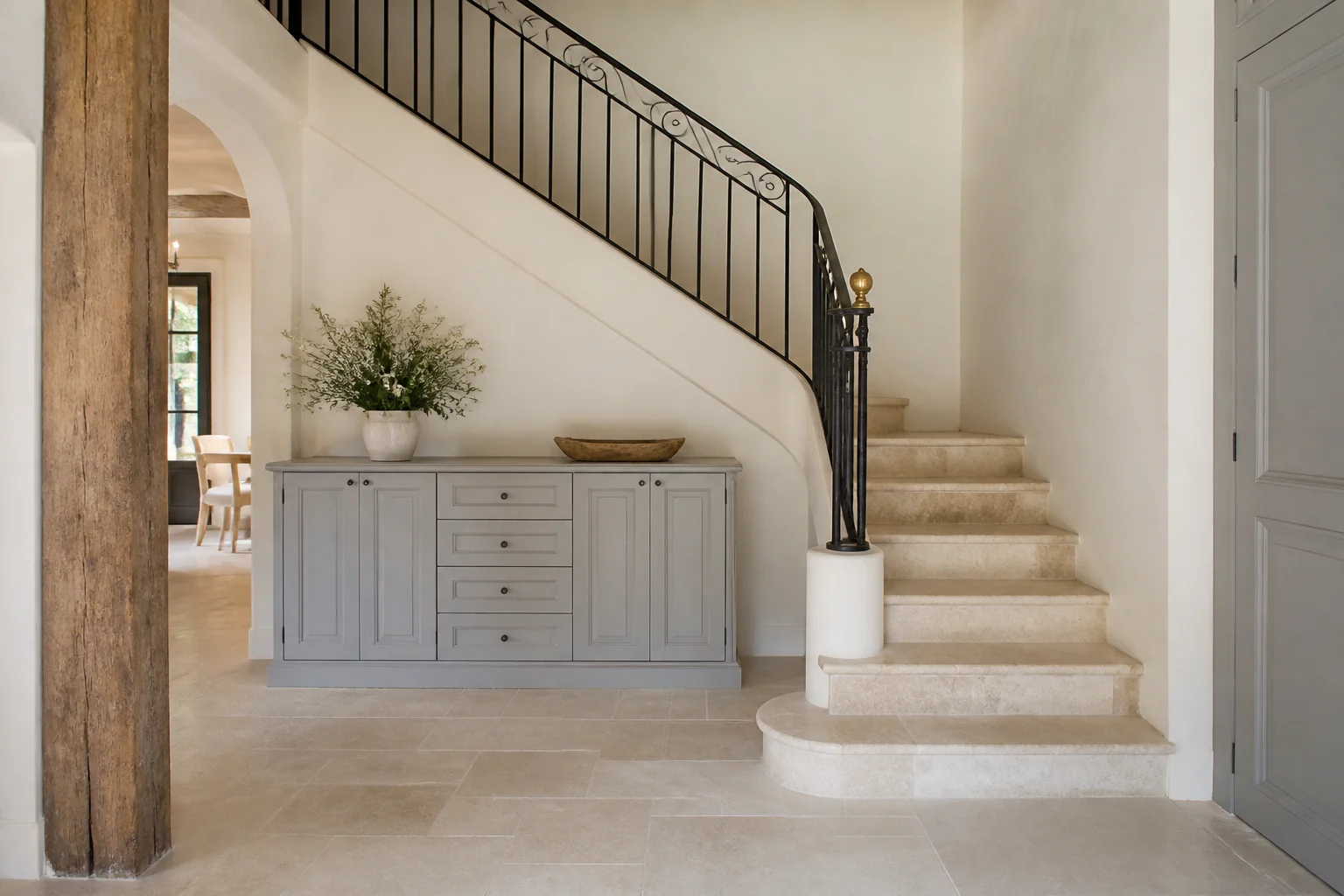 A French Country staircase remodel