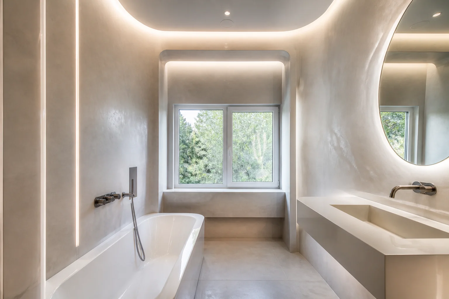 A Futuristic bathroom remodel