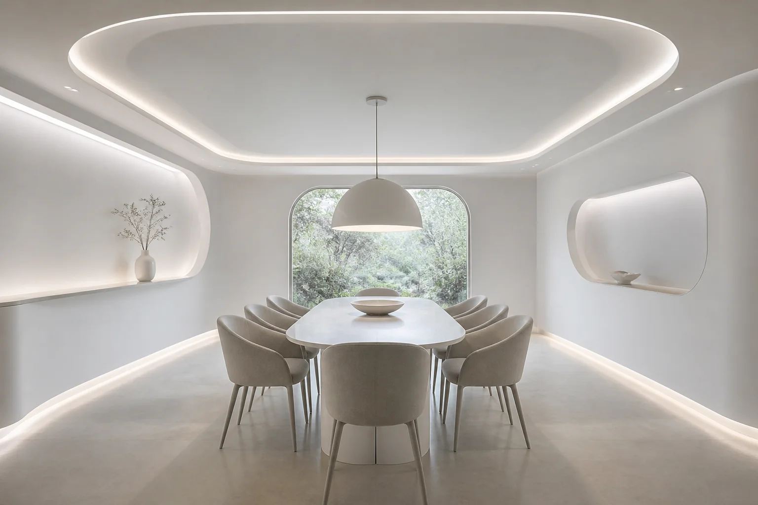 A Futuristic dining room remodel