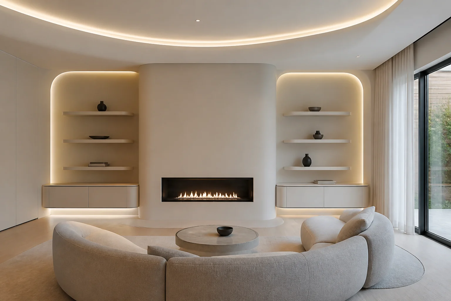 A Futuristic living room remodel