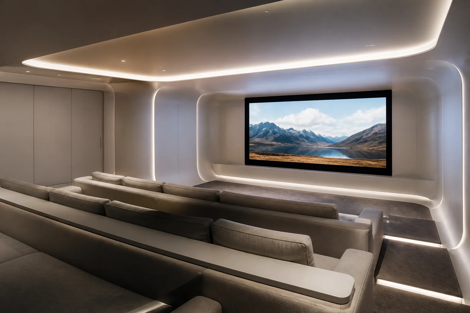 A Futuristic media room remodel